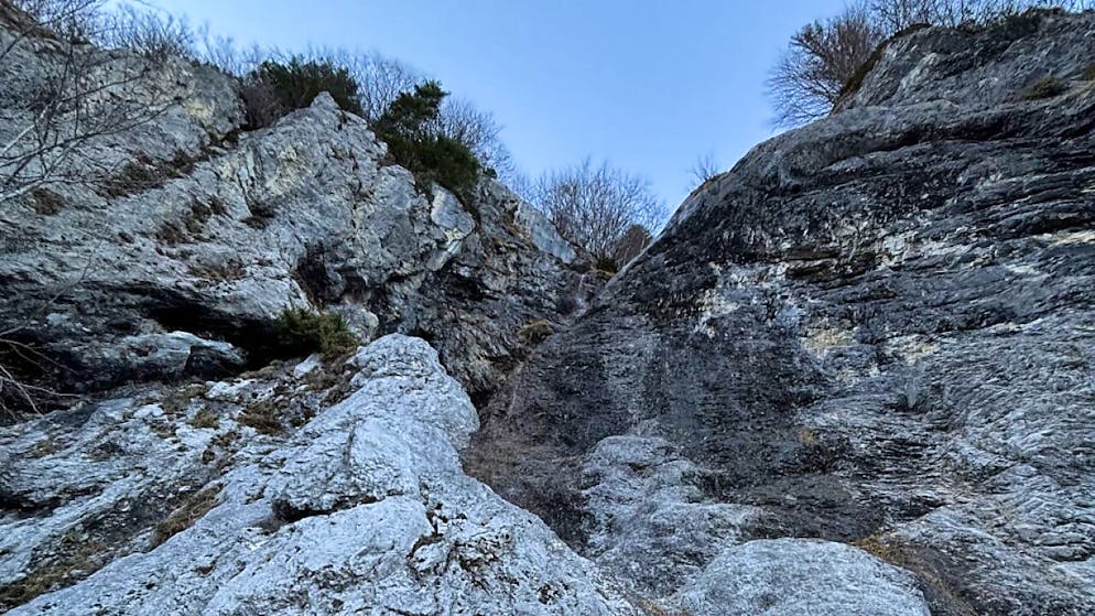 La zona impervia teatro dell'incidente.