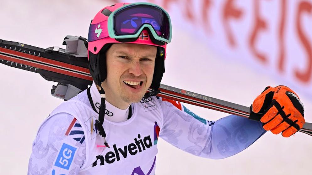 Henrik Kristoffersen ist nach seinem Aus in Kitzbühel bedient. (Archiv)