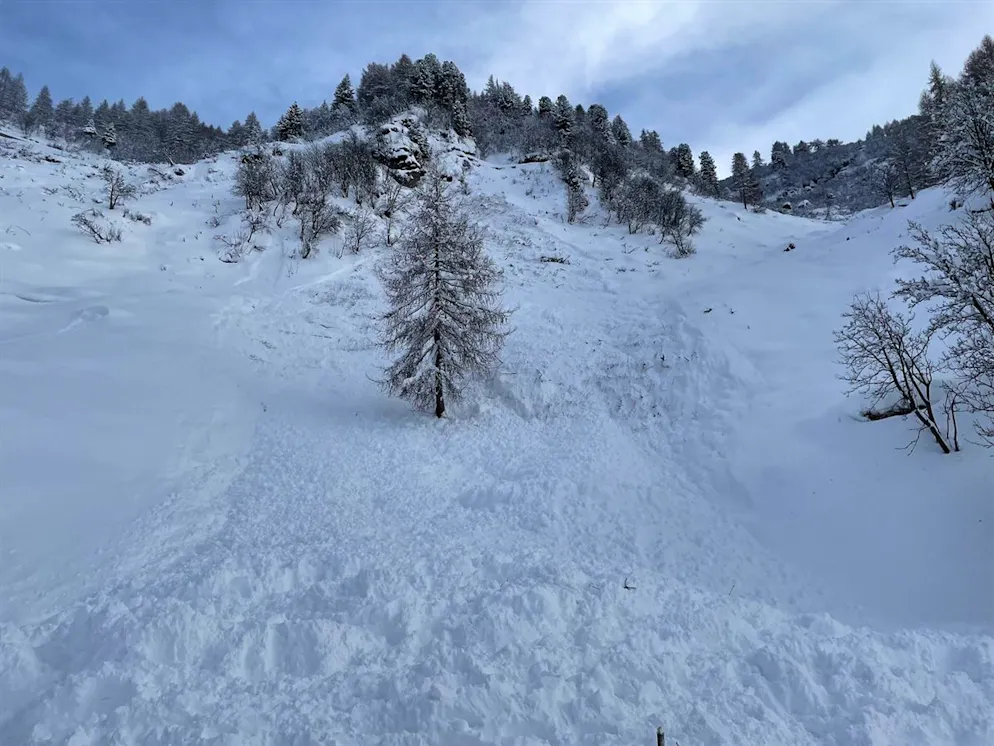 Die beiden Frauen wurden auf der Langlaufloipe verschüttet.
