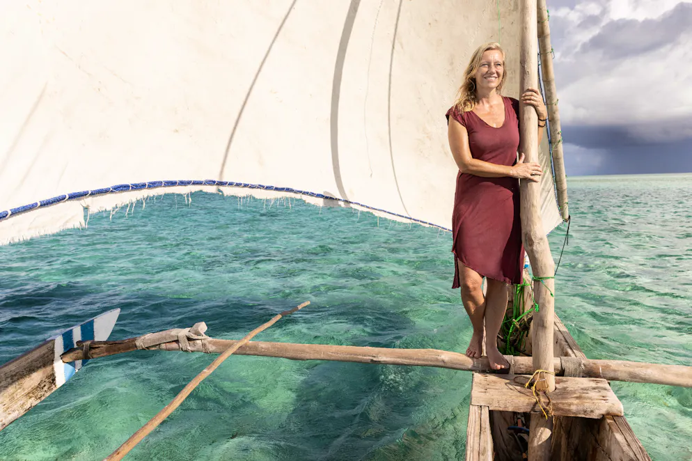 Krimiautorin Christine Brand lebt die Hälfte des Jahres auf Sansibar, um dem Schweizer Winter zu entfliehen. 