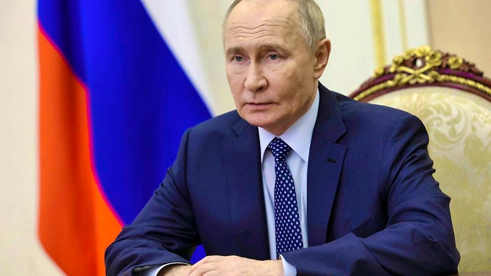 dpatopbilder - ARCHIVE - In this photo released by the Russian state news agency Sputnik via AP, Russian President Vladimir Putin chairs a meeting of the Security Council via video conference in the Kremlin. Photo: Sergei Ilyin/Sputnik/AP/dpa