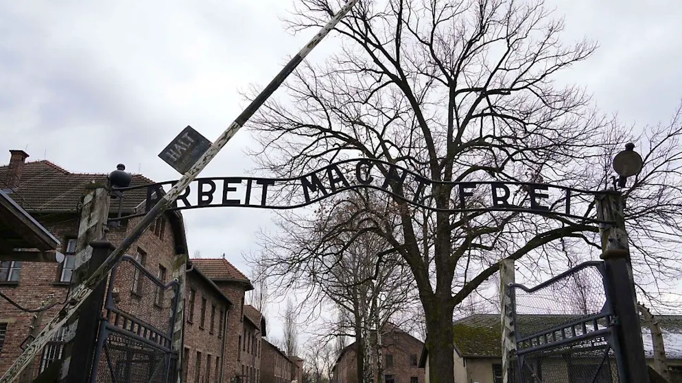 La famigerata entrata del campo nazista.