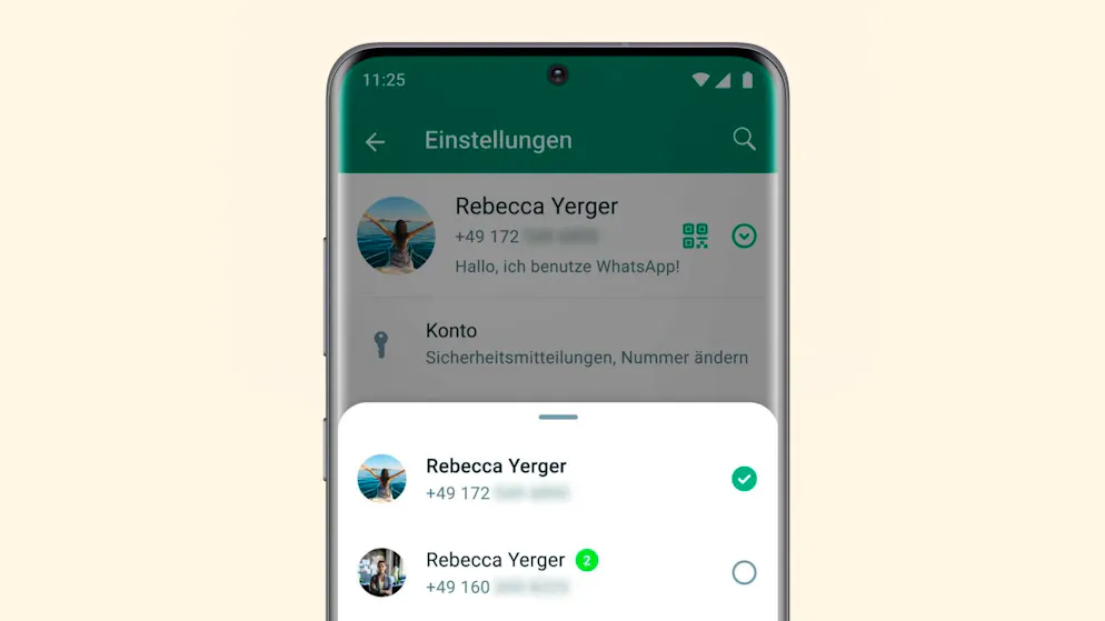 In futuro, anche gli utenti di iPhone potranno passare da un account all'altro di WhatsApp con la semplice pressione di un tasto.