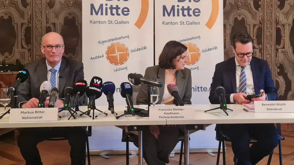 Sind das die Nachfolger*innen von Viola Amherd?. Markus Ritter (l.) will Bundesrat werden. Das gab er am 28. Januar bekannt. 