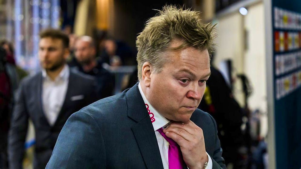 Ajoie's assistant coach Petteri Nummelin had a stroke of luck