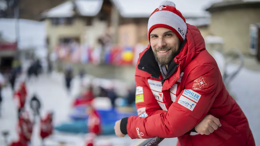 Blickt wieder positiv in die Zukunft: der Bob-Anschieber Sandro Michel ein Jahr nach seinem schweren Unfall an der Bahn in St. Moritz.