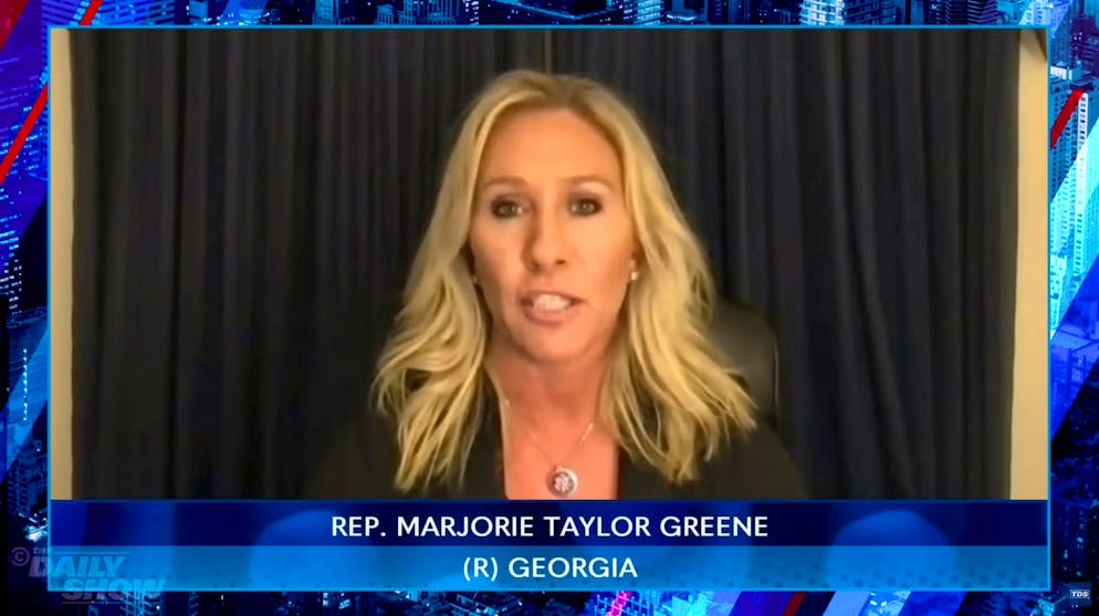 "Space laser focused" is what Charlemagne calls Marjorie Taylor Greene, because she once blathered on about "Jewish space lasers".