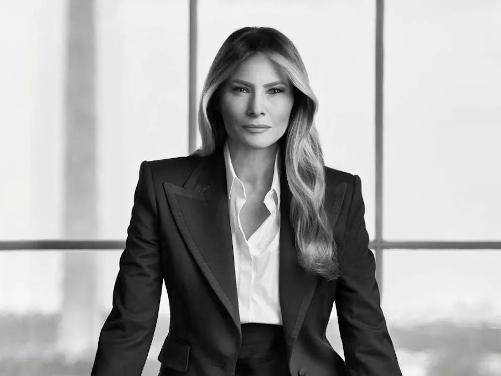 Melania Trump's official portrait.