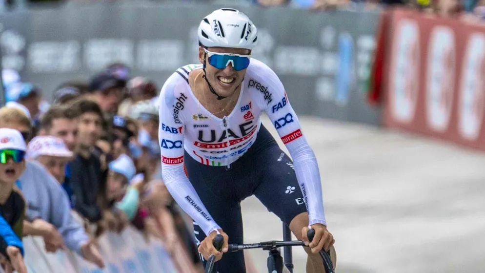 Jan Christen pulled away from his two companions in the last kilometer of his first victory of the season