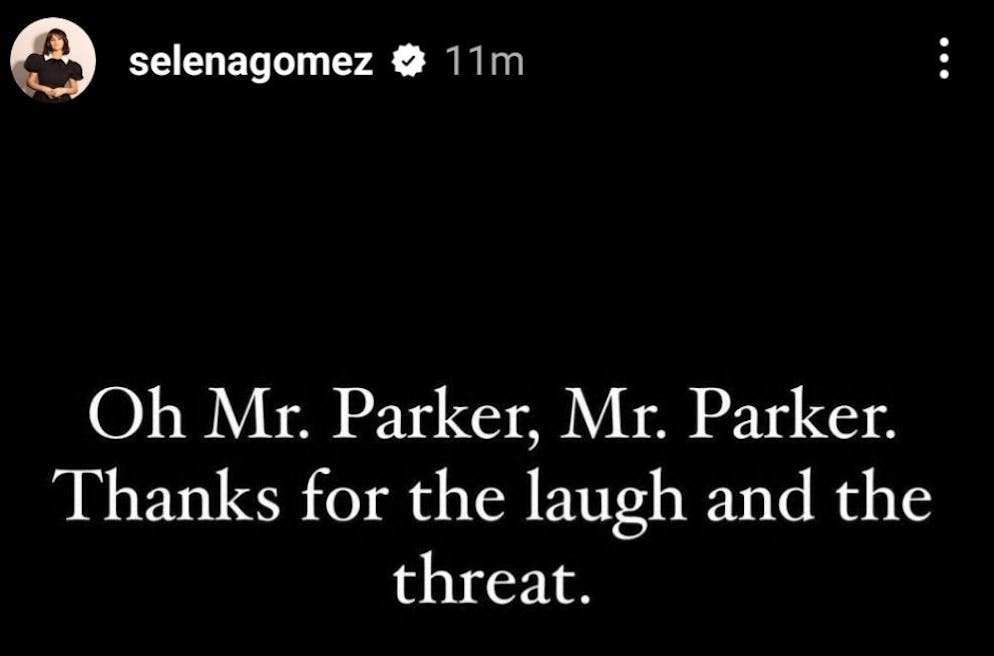La risposta di Selena Gomes