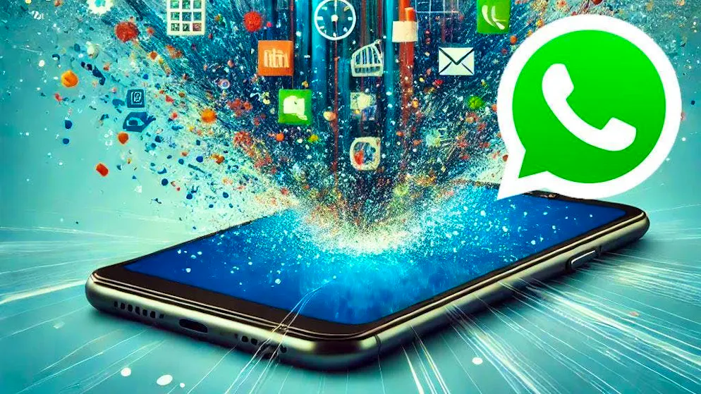 Whatsapp accumulates a lot of data in the form of images and videos over time.
