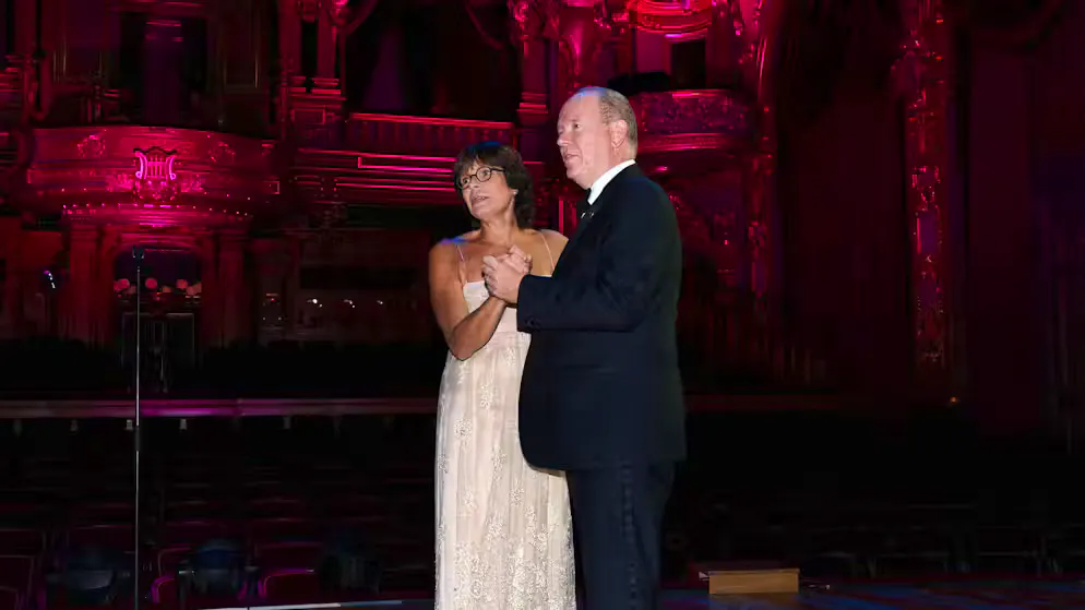 Stéphanie von Monaco wird 60. «Centennial Ball» in Monaco: Fürst Albert II. tanzt mit seiner Schwester, Prinzessin Stéphanie. (Archiv)