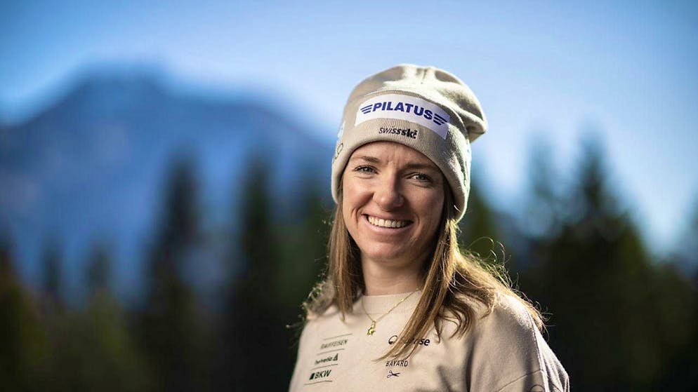 Happy about another podium finish: Nadine Fähndrich