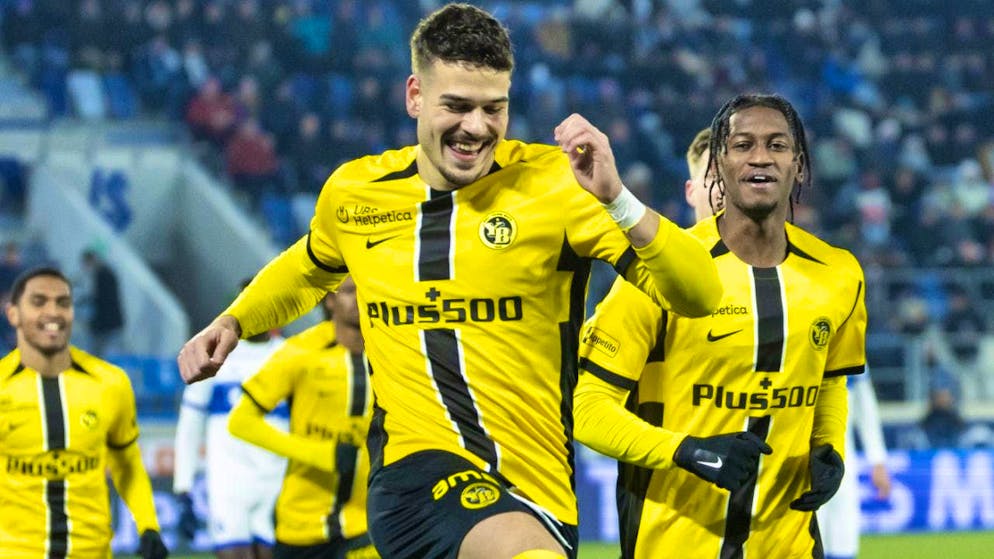 YB goalscorers Filip Ugrinic and Joël Monteiro can finally celebrate again