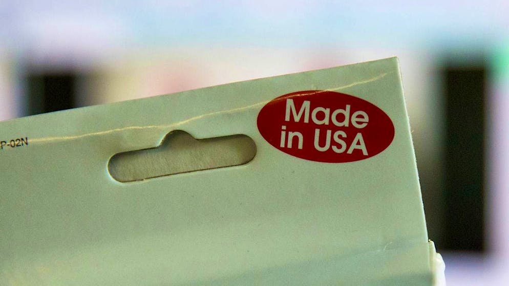 ARCHIVE - "Made in USA" can be read on packaging. Photo: Kay Nietfeld/dpa