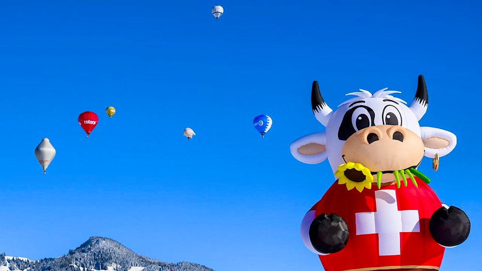 Ha chiuso oggi i battenti la 45esima edizione del Festival internazionale dei palloni aerostatici di Château-d’Oex (foto d'archivio).