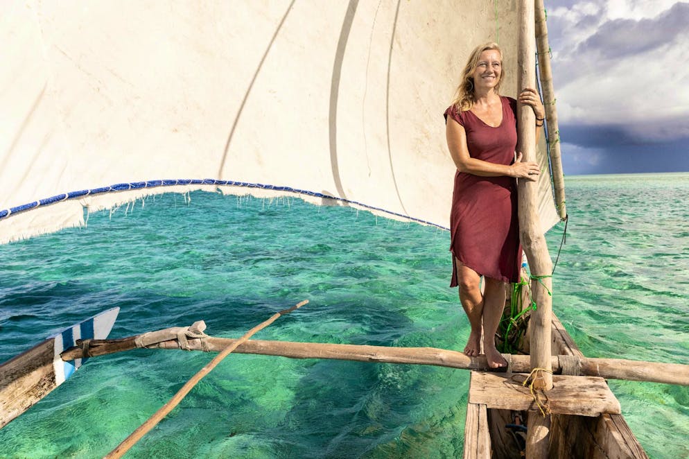 Crime novelist Christine Brand lives half the year on Zanzibar to escape the Swiss winter.