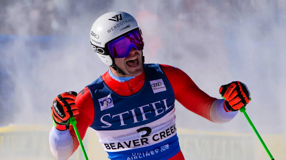 Zweimal breite Brust, einmal Hoffnung - Gallery. Thomas Tumler errang im Alter von 35 Jahren ebenfalls in Beaver Creek, im Riesenslalom seinen ersten Weltcup-Sieg