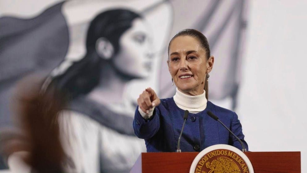 Mexico President Claudia Sheinbaum gives the all-clear: The USA is suspending the announced tariffs against Mexico for the time being. (archive picture)