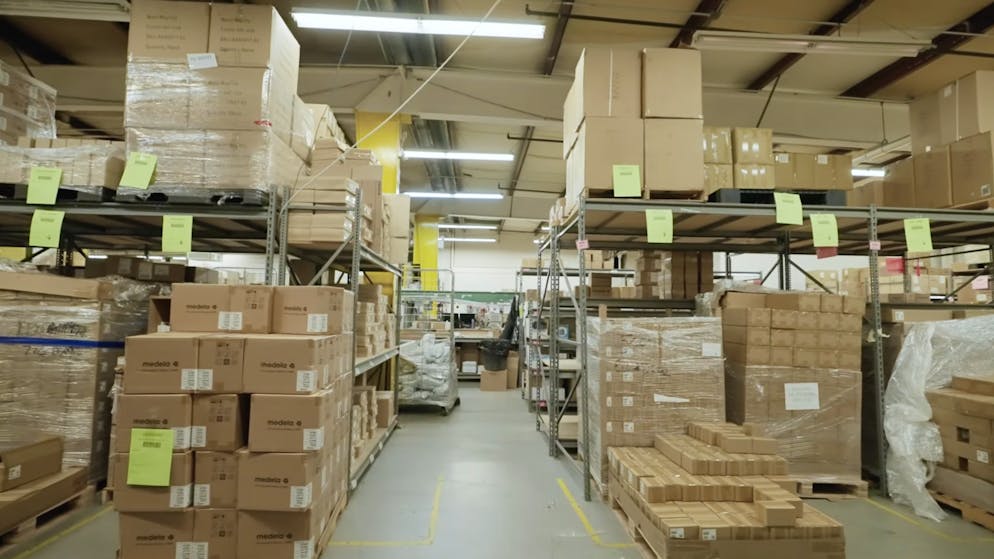 Blick ins Lager von Aeroflow Health in Asheville, North Carolina.