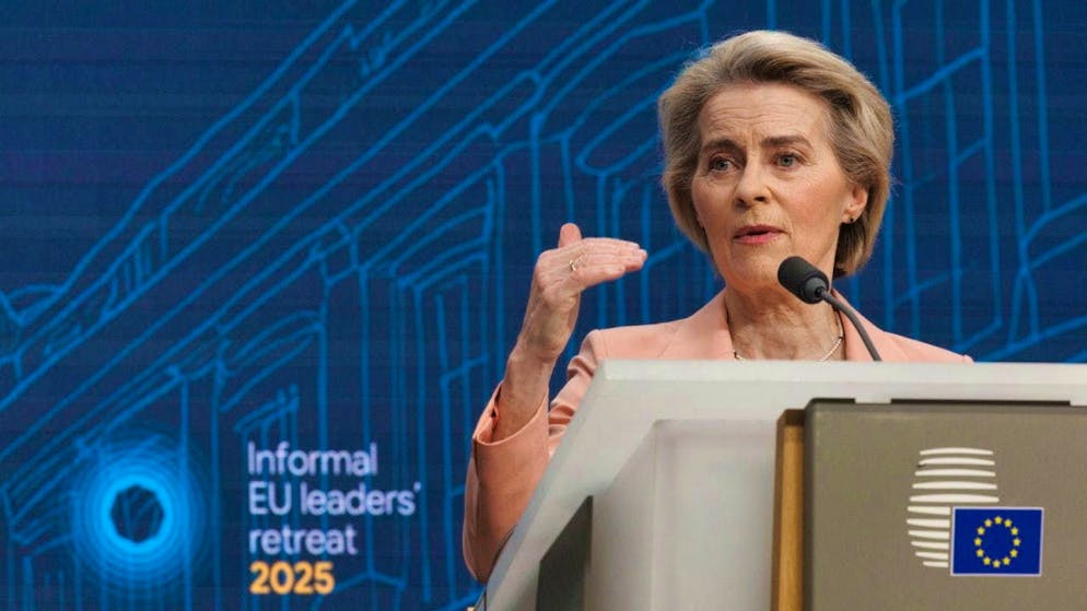 EU Commission President Ursula von der Leyen made a statement to US President Donald Trump.