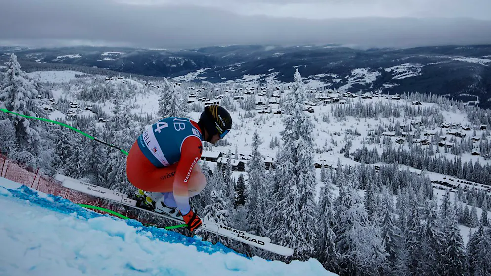 Die Abfahrer schiessen im März in Kvitfjell zu Tal