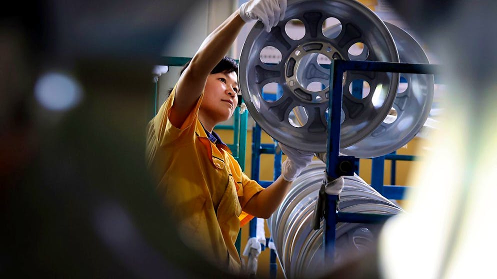 Longtemps moteur de la croissance mondiale, l'économie chinoise livre des signaux d'essoufflement à l'orée de l'année  du serpent de bois. (archive)