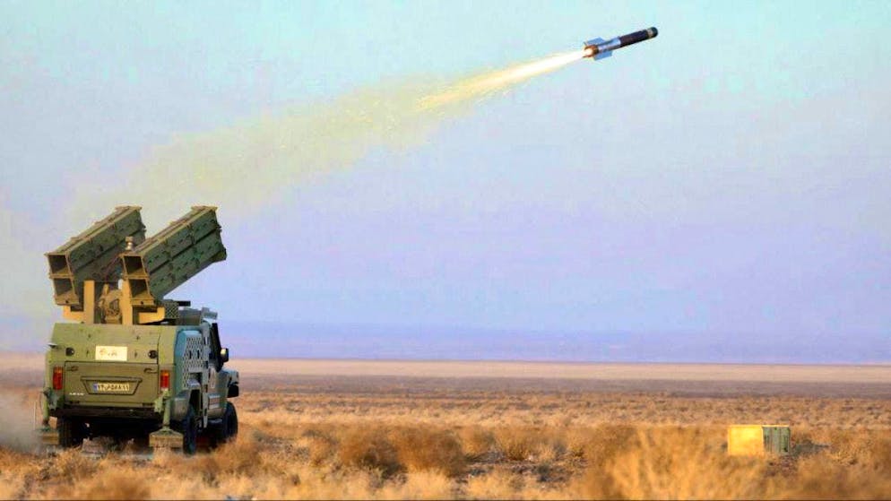 HANDOUT - A missile is fired during an exercise in Iran (archive photo). Photo: Uncredited/Iranian Army/AP/dpa