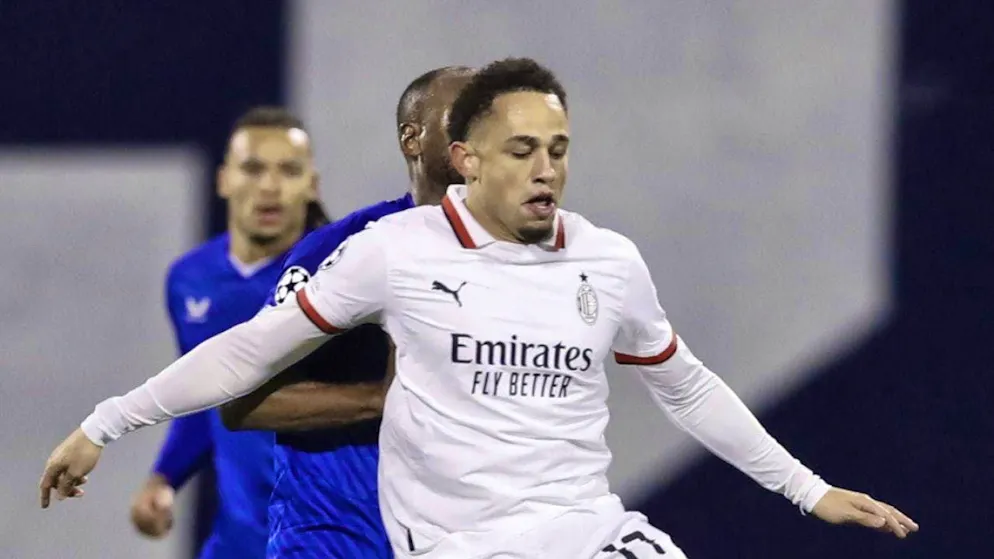 Noah Okafor last played for Milan last week - in the Champions League against Dinamo Zagreb
