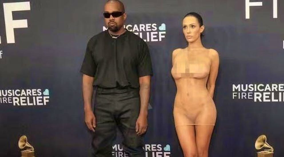 Bianca Censori and her looks. Kanye West and Bianca Censori make headlines with this Grammy look.