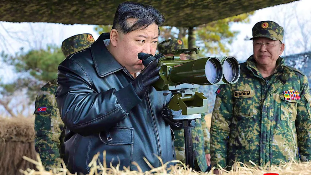 ARCHIVE - North Korean leader Kim Jong Un observes an artillery exercise (archive photo). Photo: Uncredited/KCNA via KNS/dpa