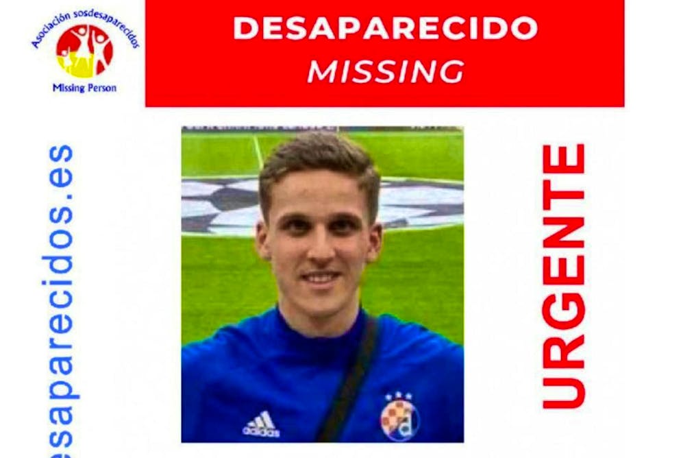 Il calciatore dilettante Jakov Jelkic era dato per disperso ad Alicante.