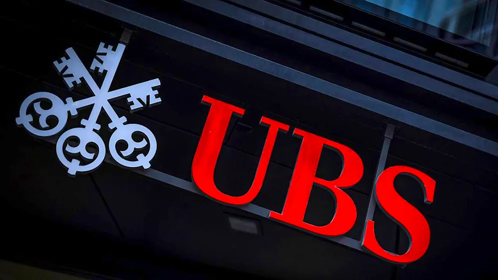UBS is losing ground significantly.