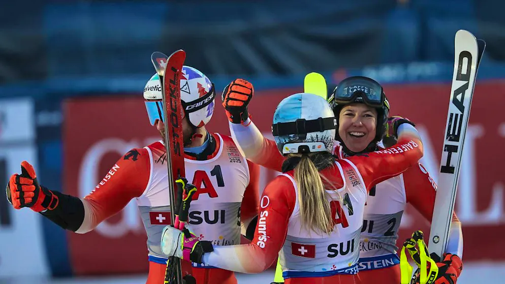 Switzerland takes silver in the team competition