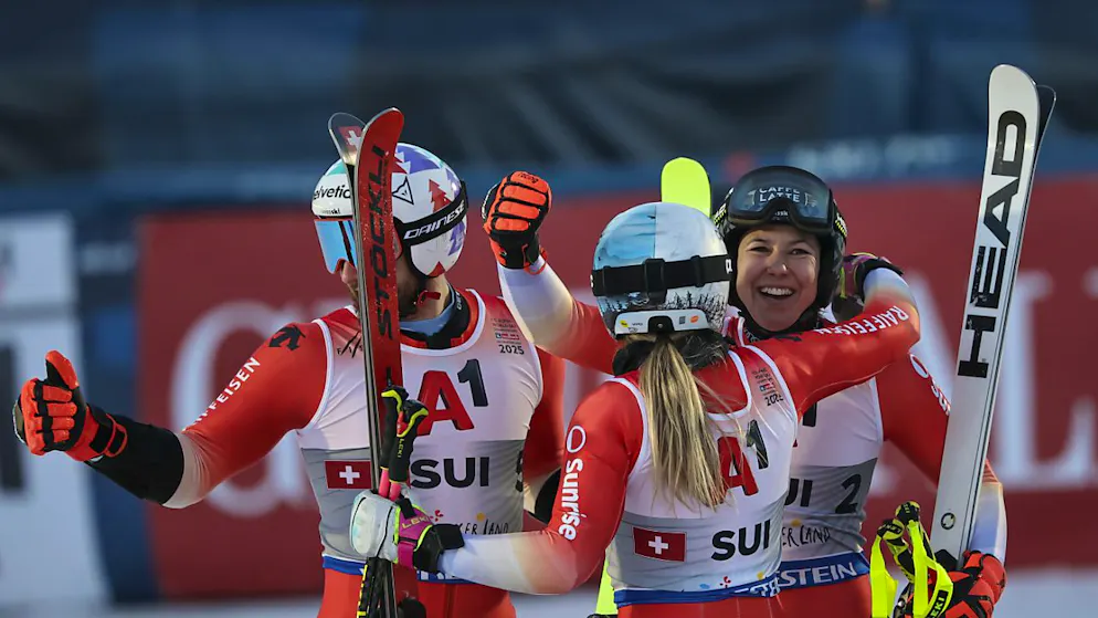 Die Schweiz holt im Teamwettkampf Silber