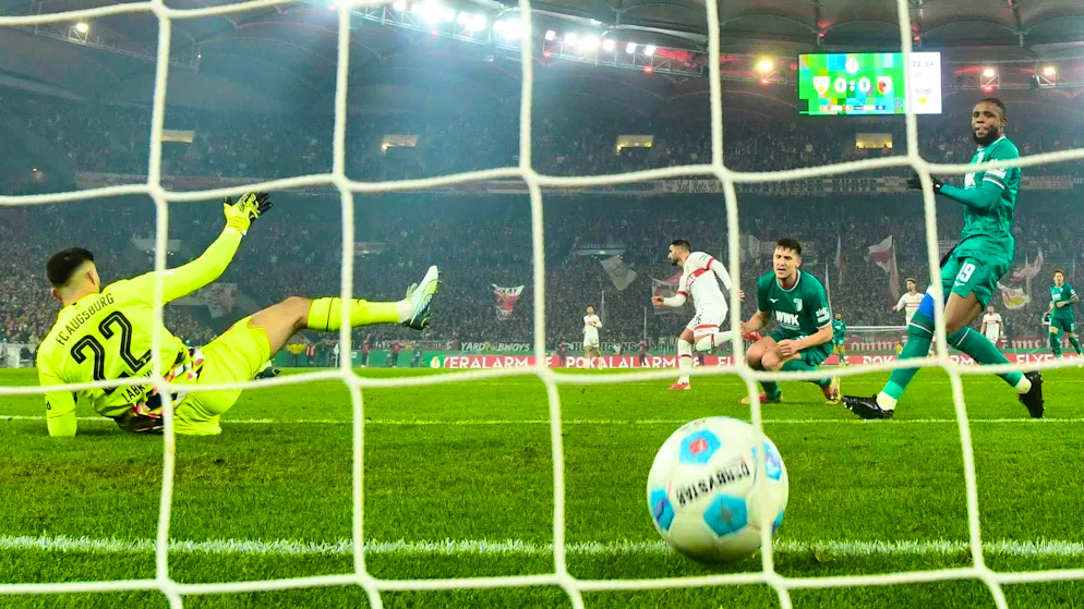 VfB Stuttgart defeats Augsburg to reach the semi-finals - Gallery. FC Augsburg cannot prevent Deniz Undav from making it 1:0.