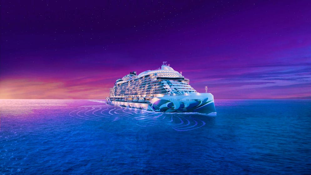 Visualization of a Norwegian Cruise Line ship.