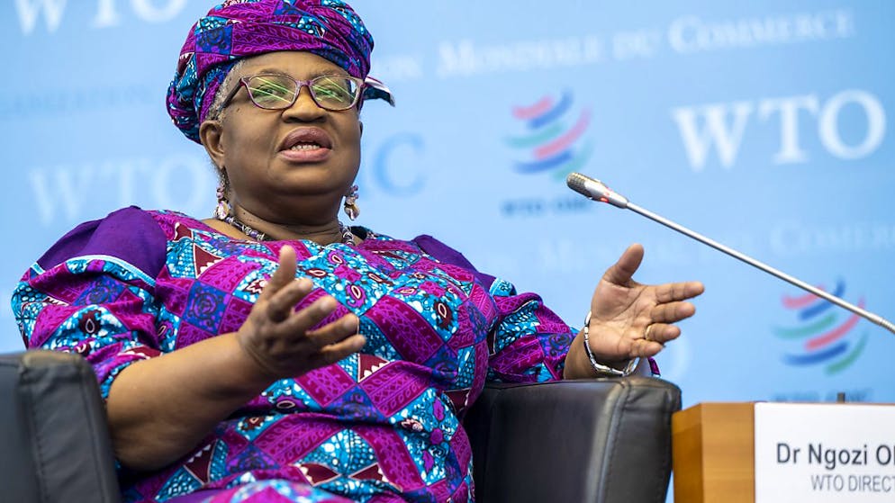 Les Etats-Unis ne verront pas leurs tarifs douaniers sanctionnés devant l'Organisation mondiale du commerce (OMC) dirigée par Ngozi Okonjo-Iweala à Genève (archives).