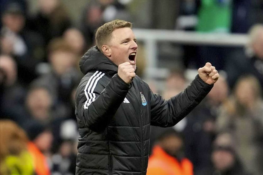 La gioia di coach Eddie Howe