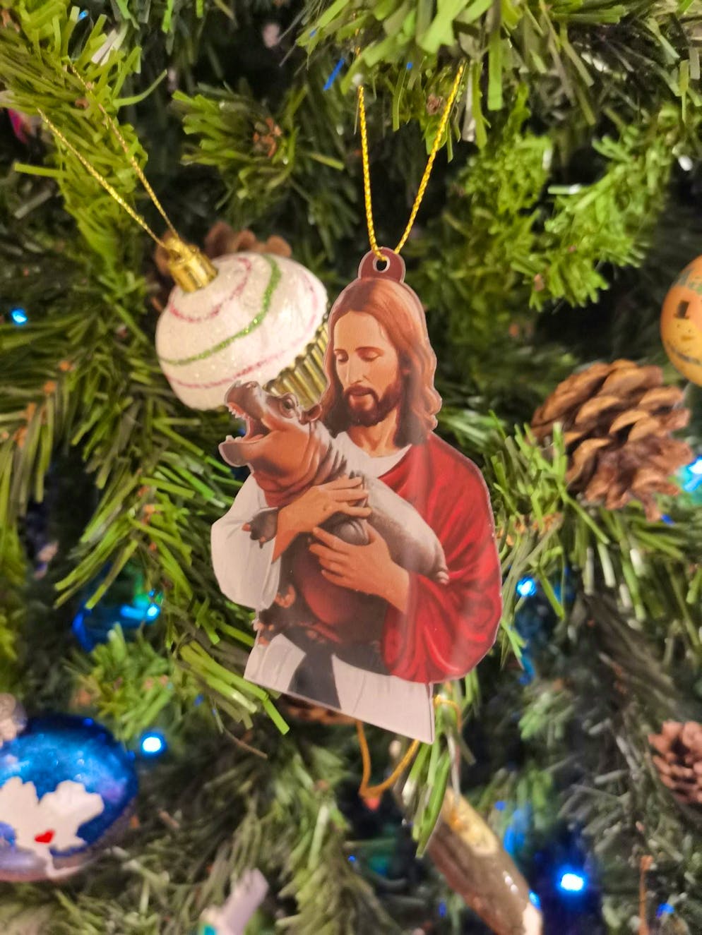 A hippo girl as a box office hit: the Moo Deng phenomenon - Gallery. Such whimsical Christmas tree decorations were on sale in December.