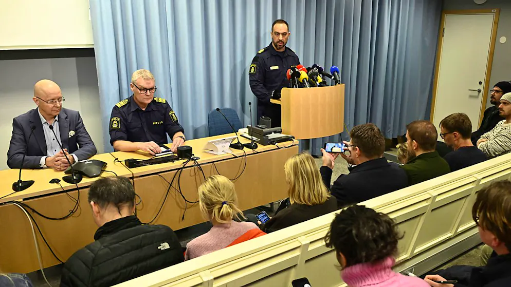 Roberto Eid Forest, Leiter der örtlichen Polizei in Örebro. Foto: Anders Wiklund/TT News Agency/AP/dpa