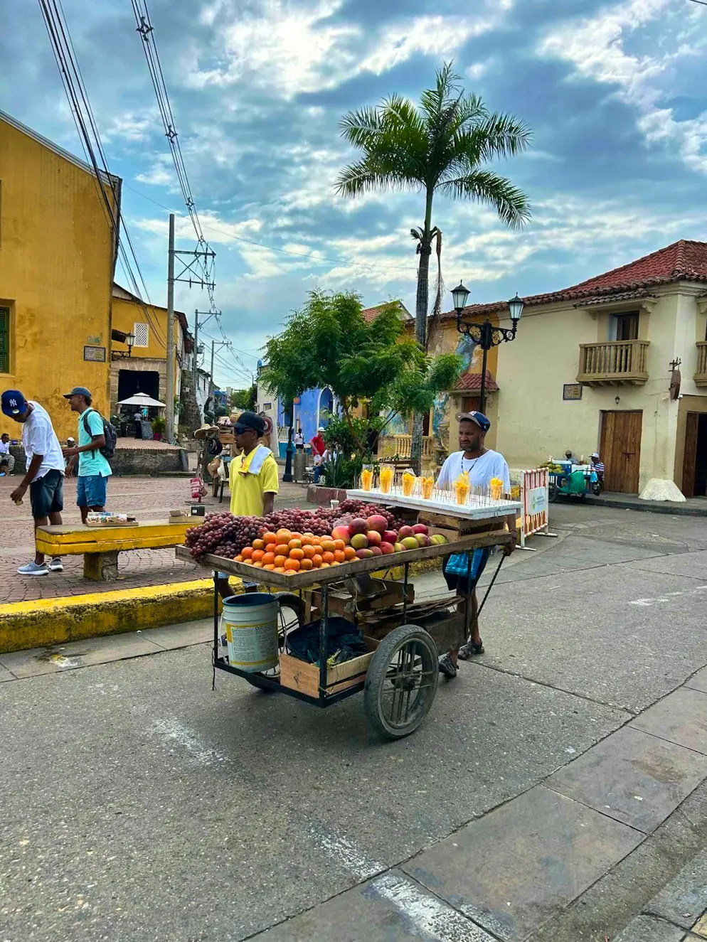 Cartagena. Fruit and juices are available everywhere in Colombian cities - including here in Cartagena.