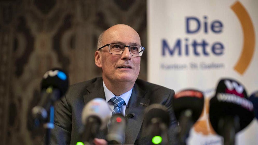 National Councillor Markus Ritter speaks about his candidacy for the Federal Council at a media orientation of the Center of the Canton of St. Gallen. (archive picture)