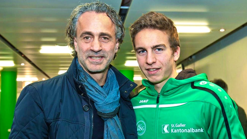 Maurizio Gaudino (left) with his son Gianluca.