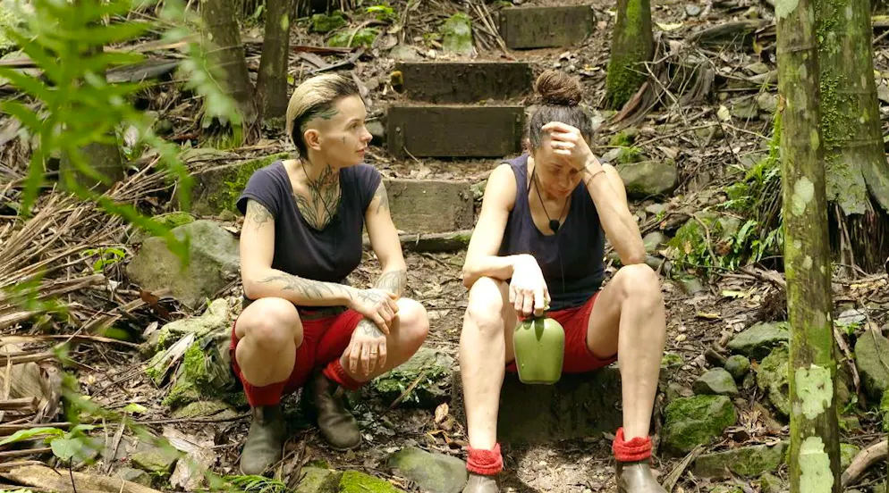 Dschungelcamp Tag 12. Das taffe Frauen-Duo holte vier Sterne.