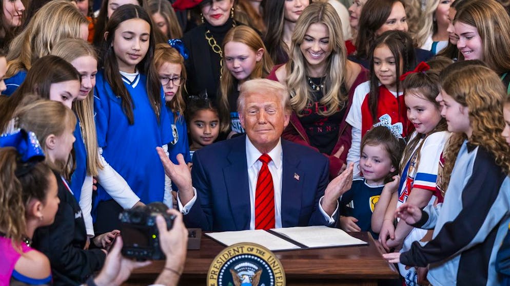 Donald Trump. «Nous ne resterons pas les bras croisés à regarder des hommes battre des femmes»