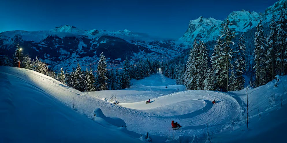 Nichts für schwache Nerven: Der Eiger Run in der Dämmerung. 