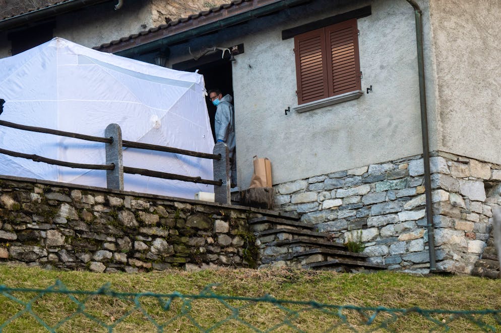 Il luogo del fatto di sangue di Lodrino