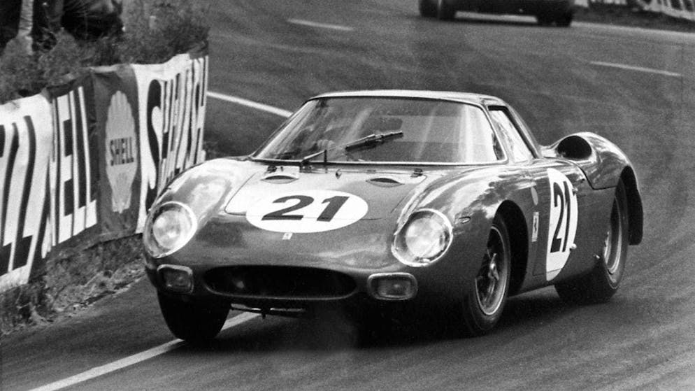 Winning car from Le Mans 1965: the Ferrari 250 LM of Masten Gregory and Jochen Rindt.