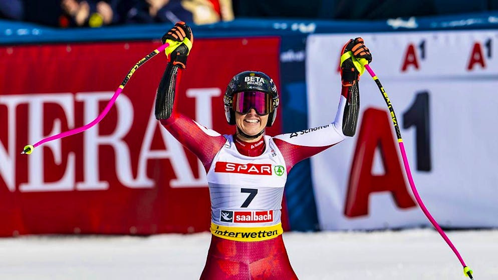 Stephanie Venier, the surprising super-G world champion